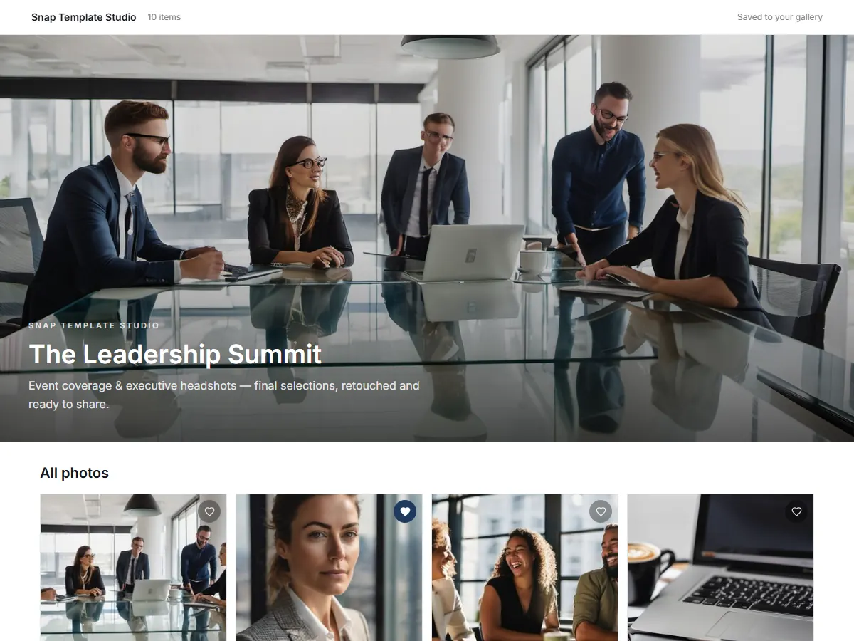 Corporate Clean gallery template